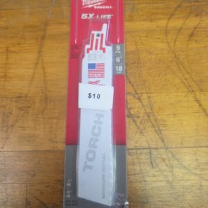 48-00-5784 5pack of 6in sawzall blades for medium metal
