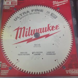 48-40-1228 12in miter saw blade 100 tooth for fine cuts